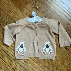 Beatrice and George Children Salon Teddy Sweater Navy Bowtie 12 months 🧸